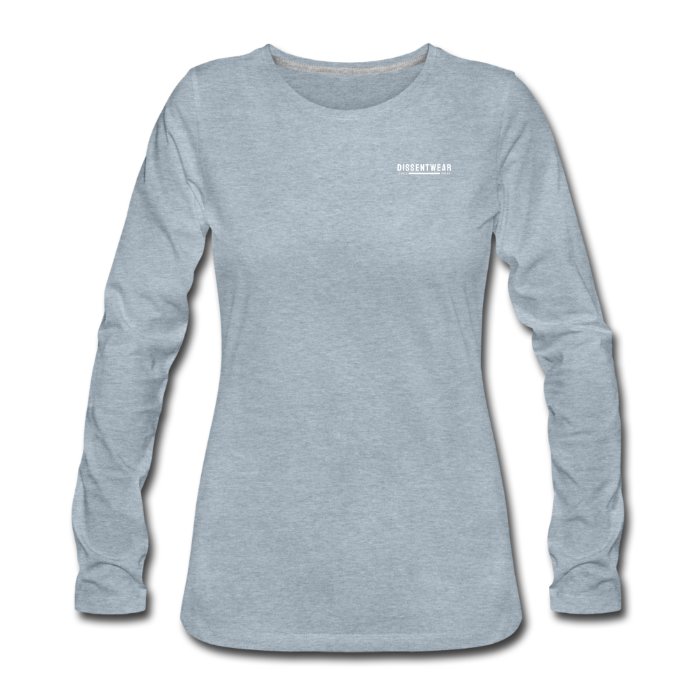 PREMIUM LONG SLEEVE TEE - heather ice blue