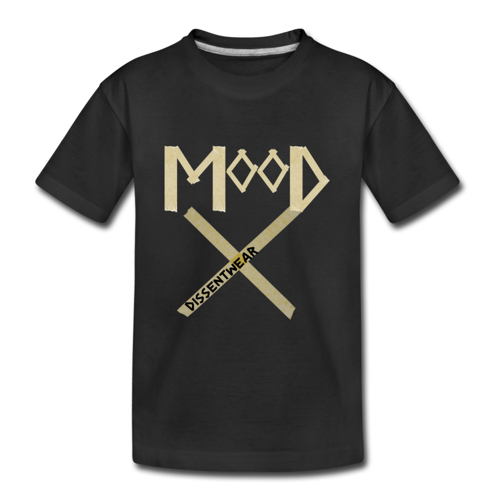 MOOD TRENDY TODDLER TAPE TEE - black