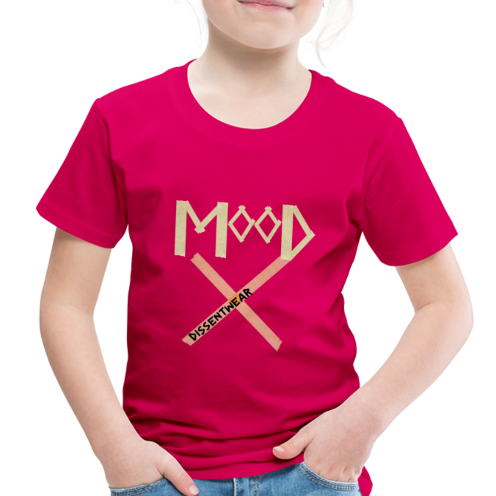 MOOD TRENDY TODDLER TAPE TEE - dark pink