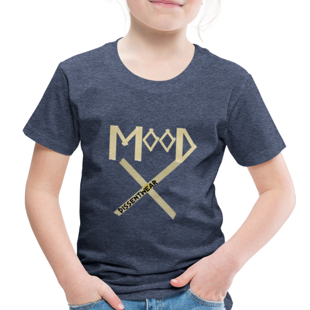 MOOD TRENDY TODDLER TAPE TEE - heather blue