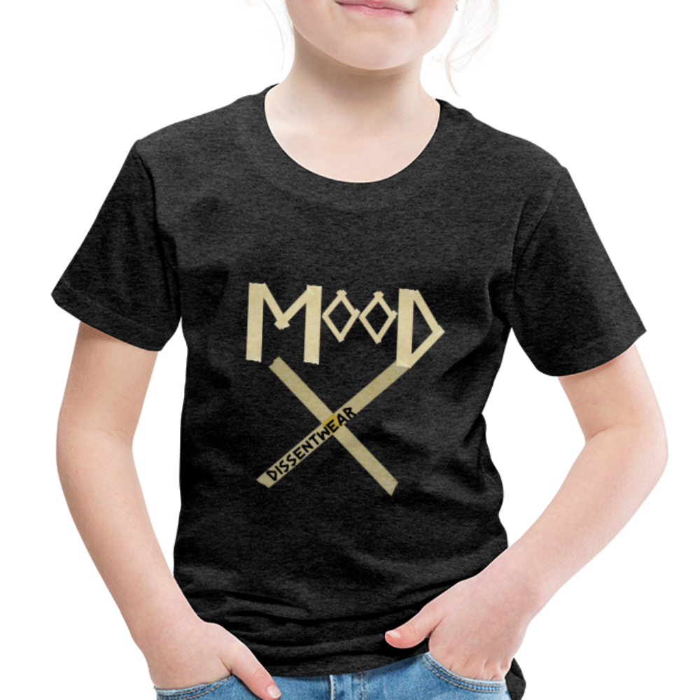 MOOD TRENDY TODDLER TAPE TEE - charcoal gray