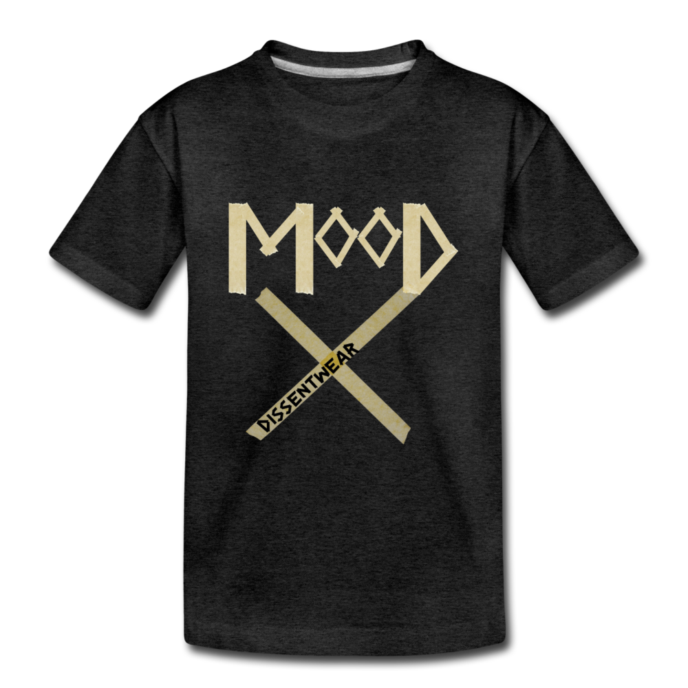 MOOD TRENDY TODDLER TAPE TEE - charcoal gray