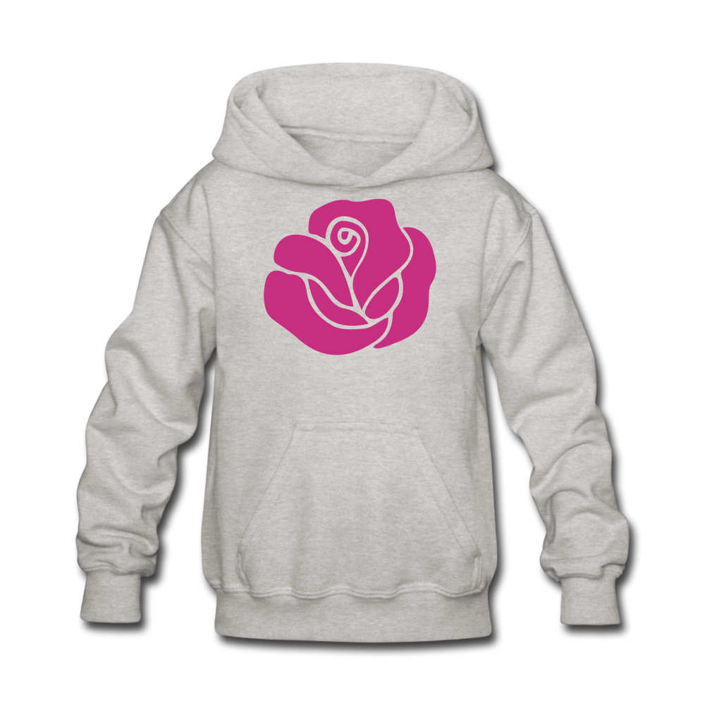 ROSE YOUTH HOODIE - heather gray