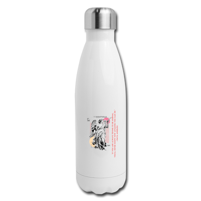 Maya Angelou- BE AMAZING- Insulated Stainless Steel Water Bottle - white