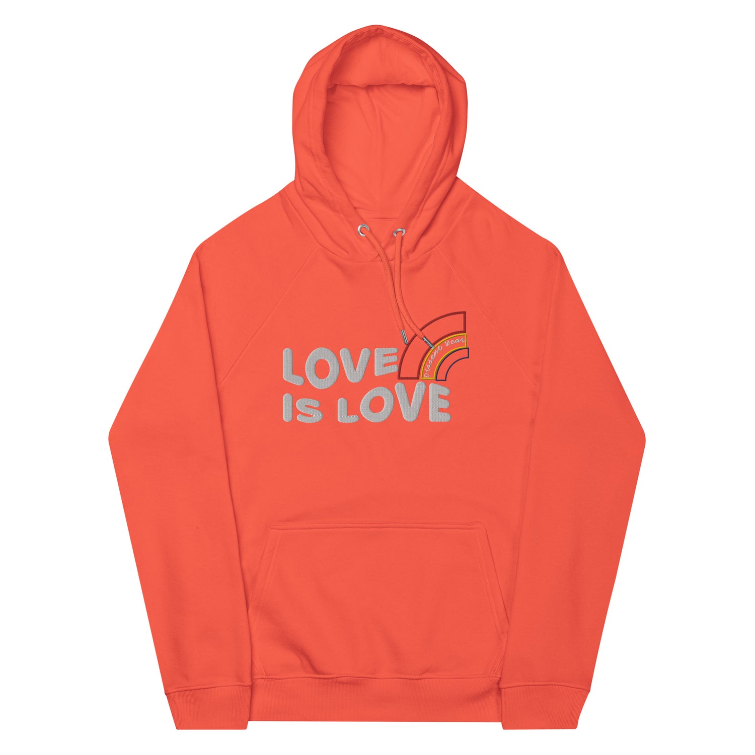 Embroidered LOVE IS LOVE - SHOW YOUR PRIDE HOODIE- multiple colors
