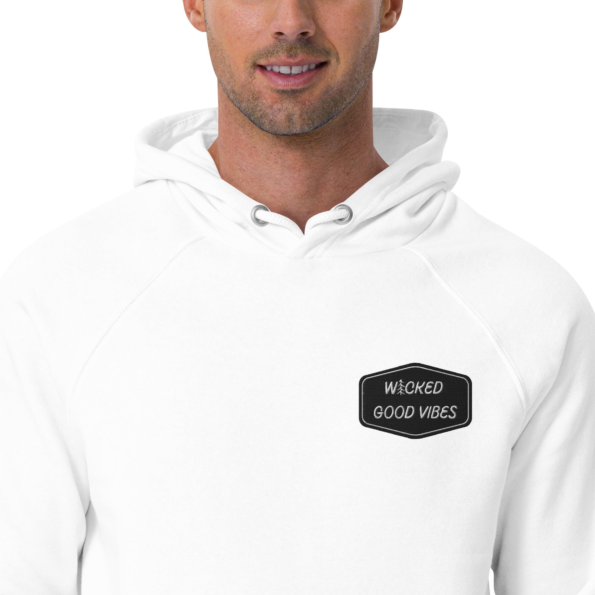 WICKED GOOD VIBES SUPER COMFY GENDER NEUTRAL ECO HOODIE