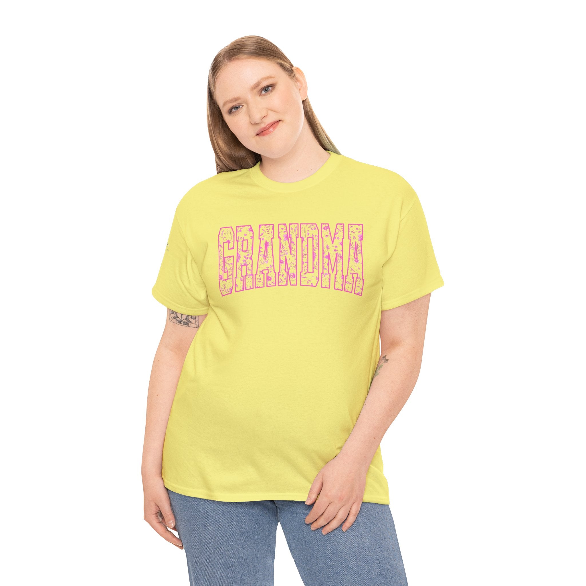 Grandma Tee, Heavy Cotton T-Shirt, Gift for Grandma, Mother&