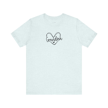 Grandma Trendy Heart Unisex Jersey Tee, Mother&