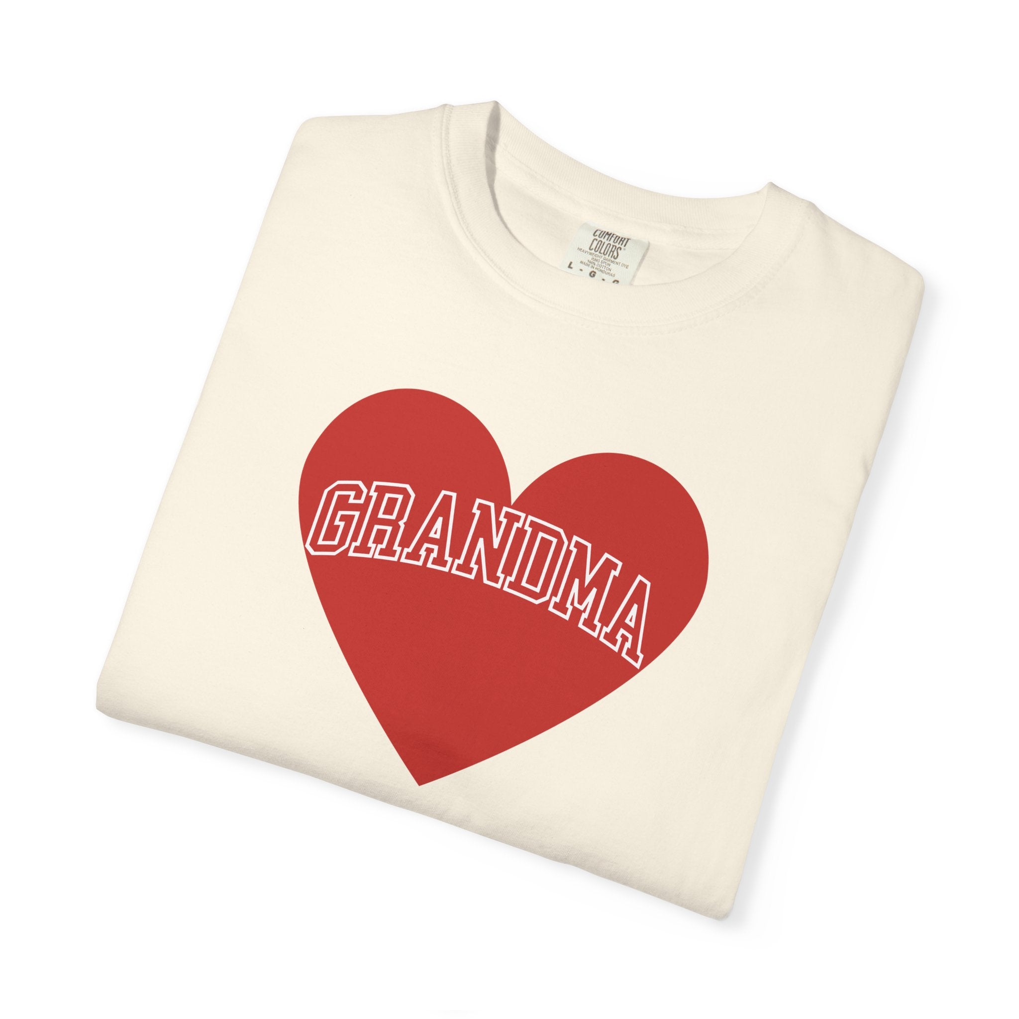 Heart &amp; Soul Love My Grandma T-Shirt, Unisex Garment-Dyed Tee for Grandparents, Birthday Gift, Mother&
