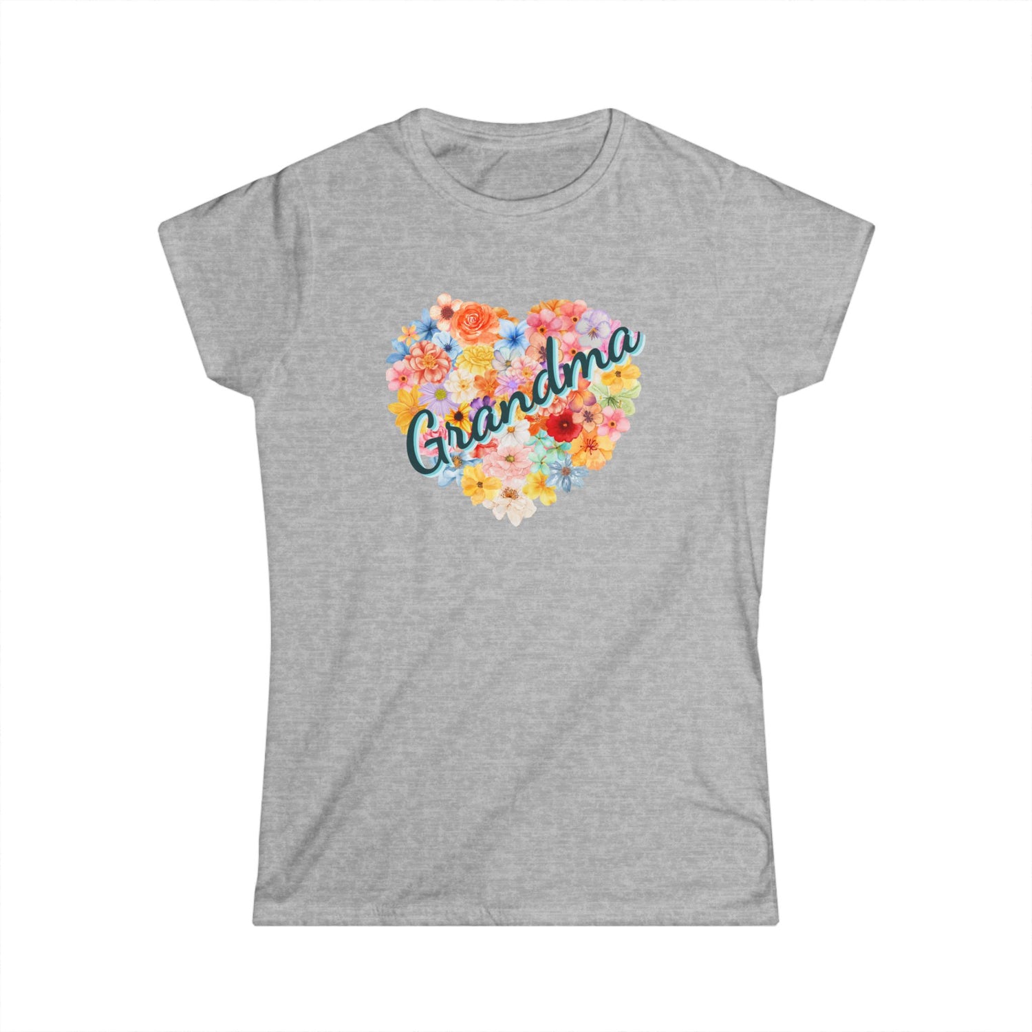 Floral Grandma Tee - Perfect Gift for Mother&