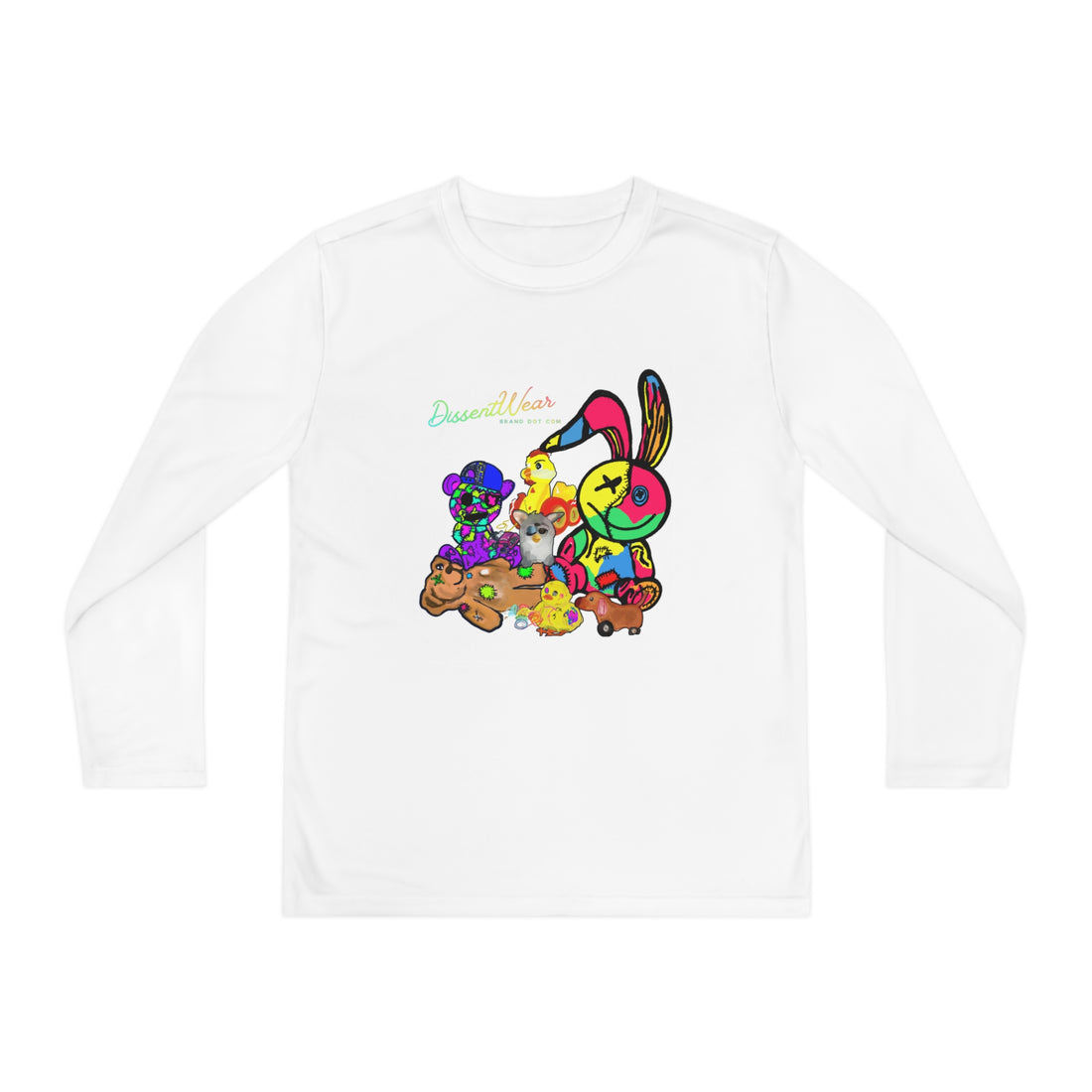 Youth Long Sleeve Tee - Broken Toys Club Hand Drawn