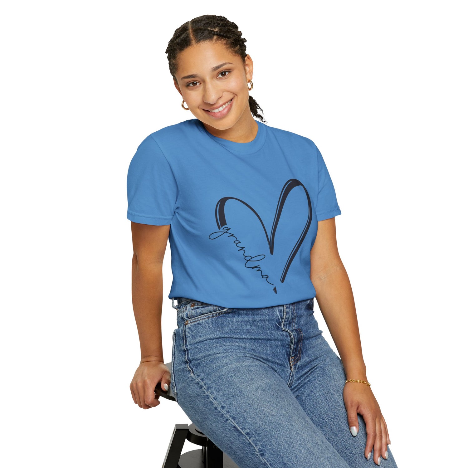 Love Grandma T-Shirt, Unisex Gift for Grandmothers, Casual Tee, Birthday, Mother&