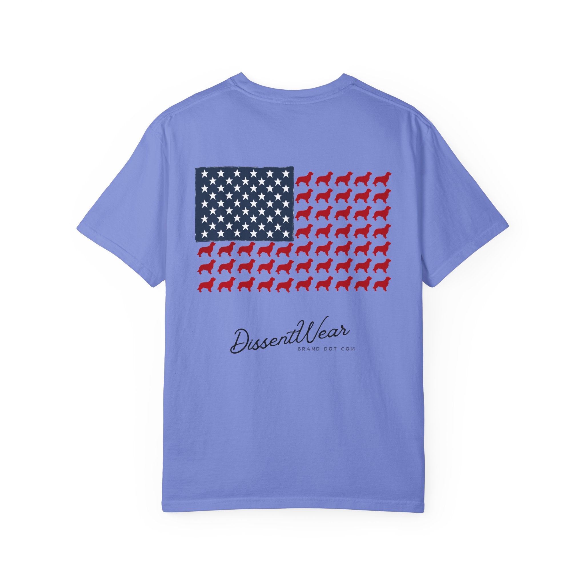 Patriotic Graphic T-Shirt Featuring Golden Retriever Design, Red White and Blue, 4th of July, Flag,  Unisex Tee for Casual Wear, Animal Lover Gift, Independence Day Celebration, [...]