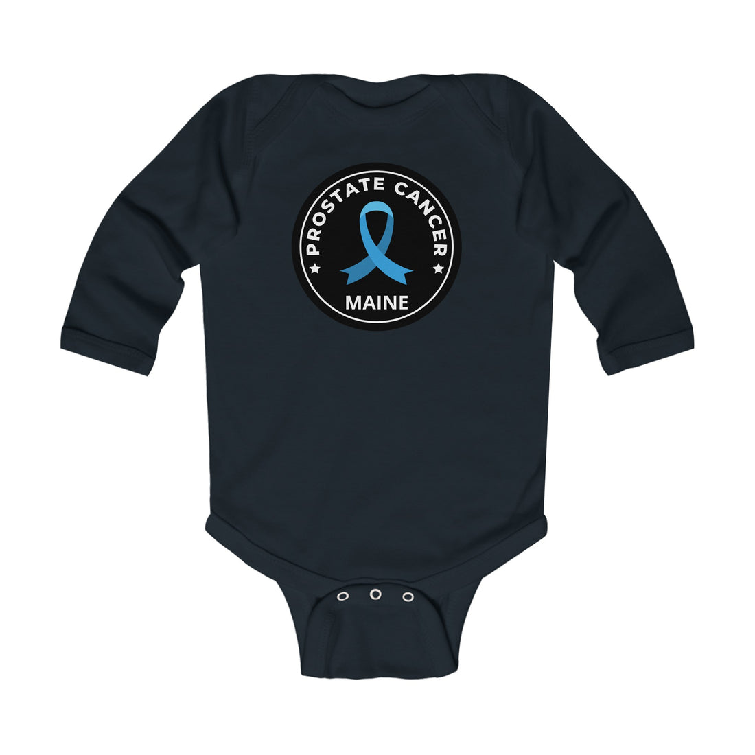 Prostate Cancer Maine Infant Long Sleeve Bodysuit