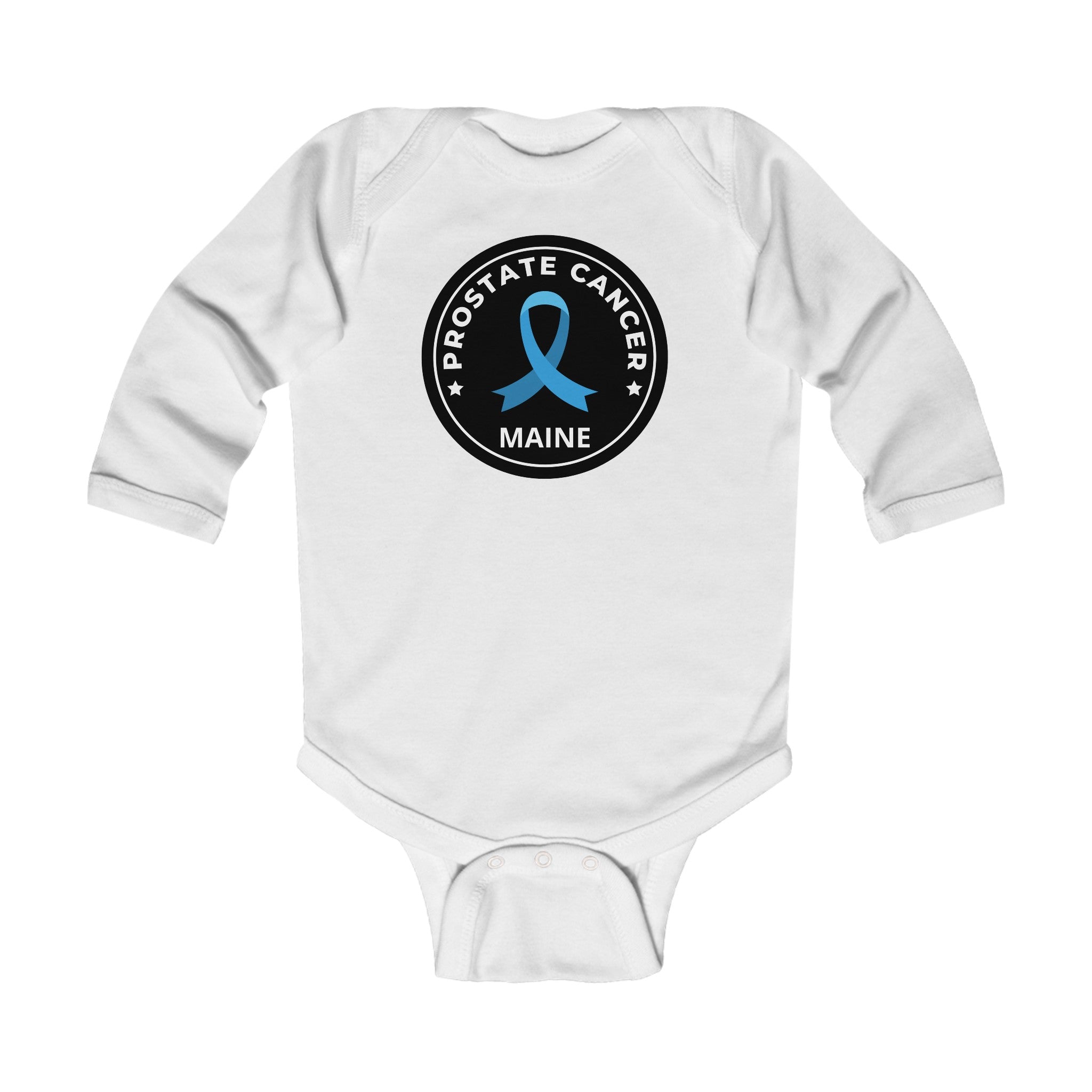 Prostate Cancer Maine Infant Long Sleeve Bodysuit