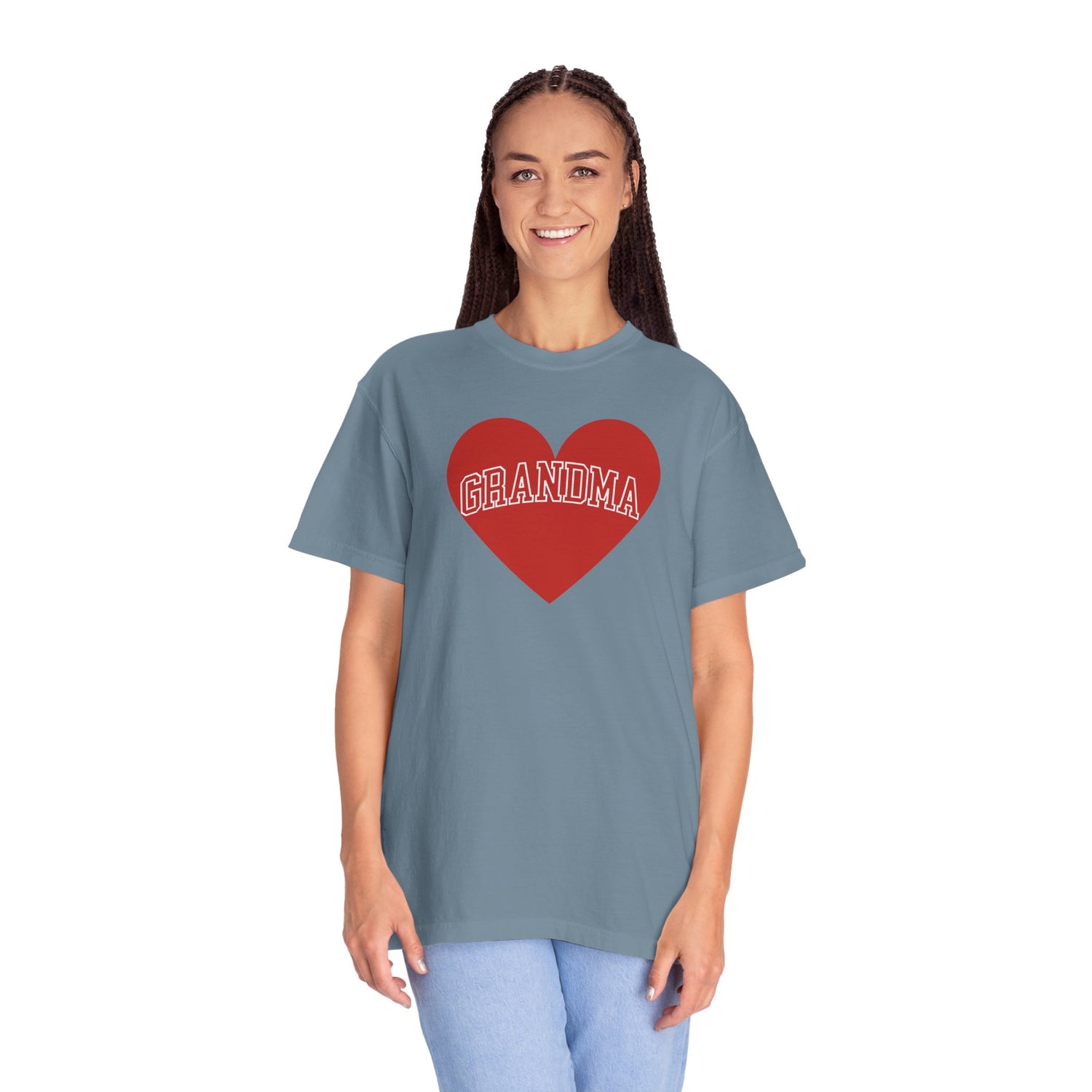 Heart &amp; Soul Love My Grandma T-Shirt, Unisex Garment-Dyed Tee for Grandparents, Birthday Gift, Mother&