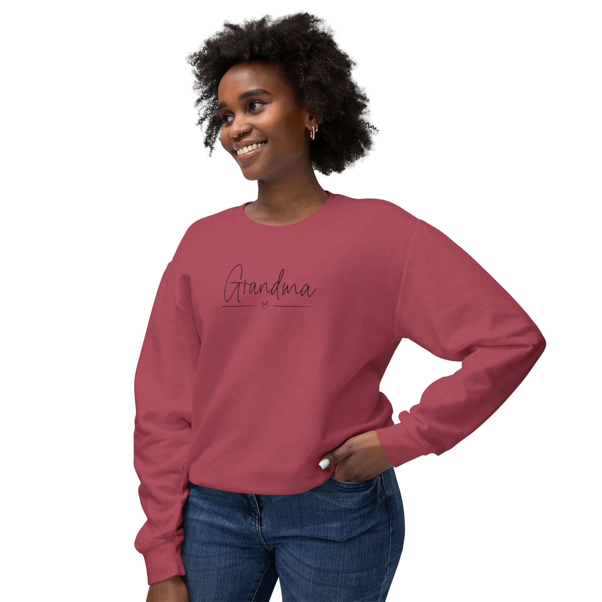 Grandma Sweatshirt, Cozy Crewneck Gift, Lightweight Pullover, Mother&
