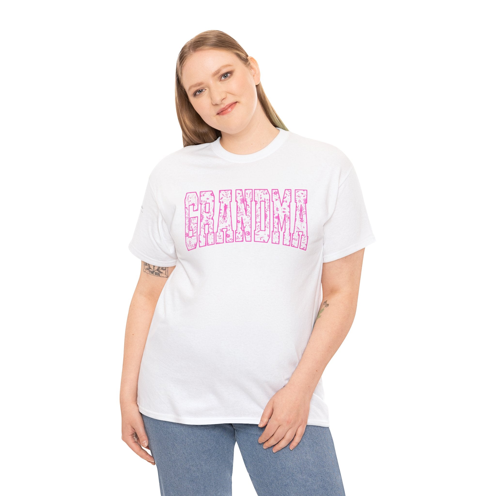 Grandma Tee, kkHeavy Cotton T-Shirt, Gift for Grandma, Mother&