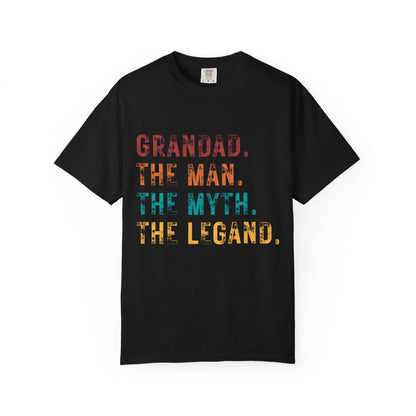 Grandad Tribute T-Shirt - The Man, The Myth, The Legend - Perfect Gift for Father&