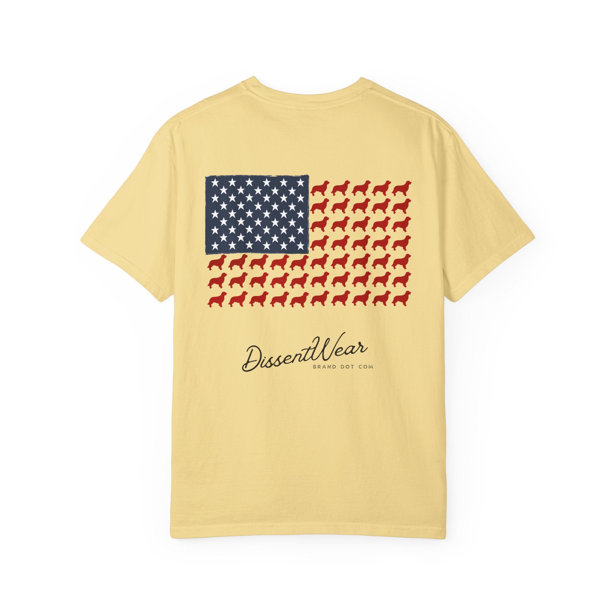 Patriotic Graphic T-Shirt Featuring Golden Retriever Design, Red White and Blue, 4th of July, Flag,  Unisex Tee for Casual Wear, Animal Lover Gift, Independence Day Celebration, [...]