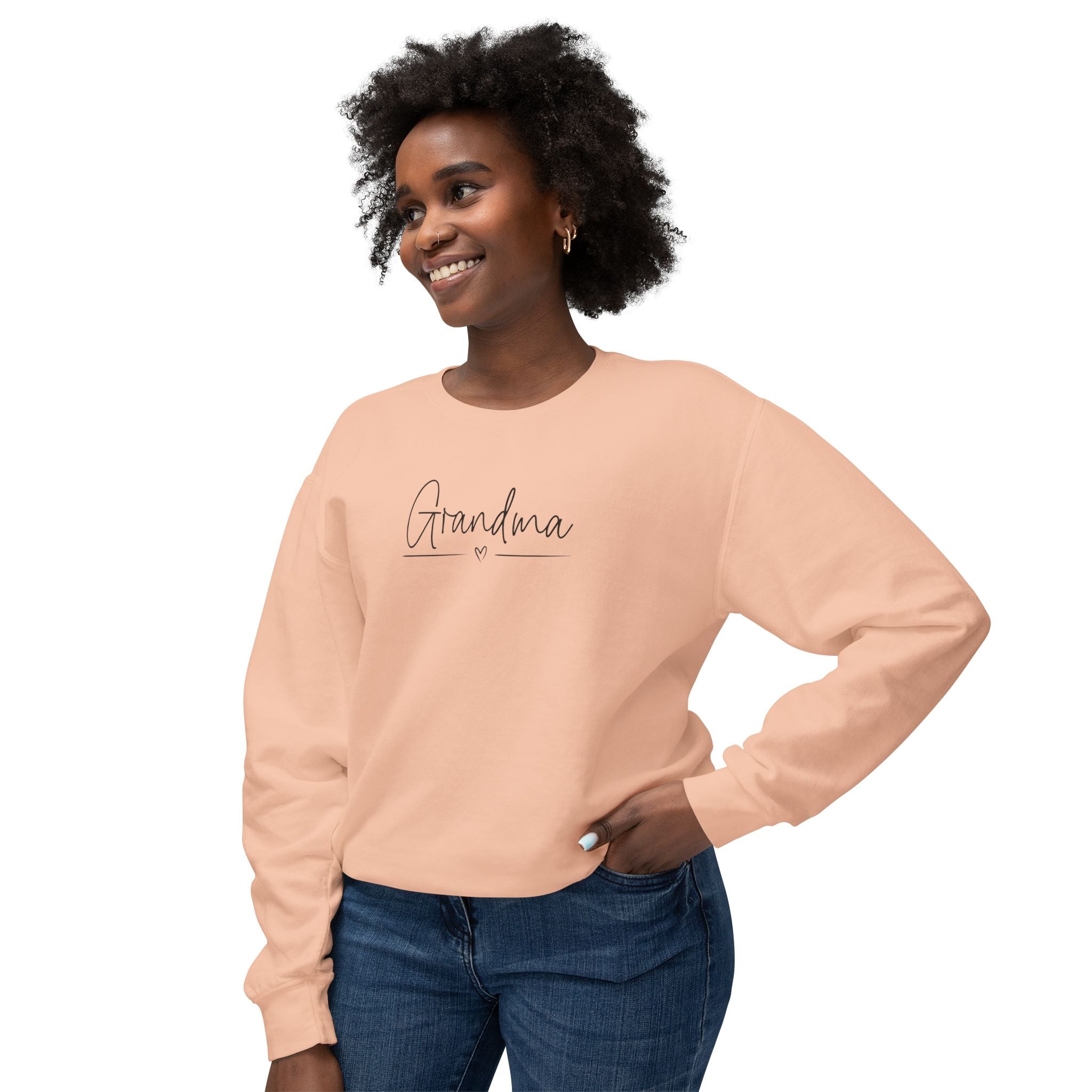 Grandma Sweatshirt, Cozy Crewneck Gift, Lightweight Pullover, Mother&