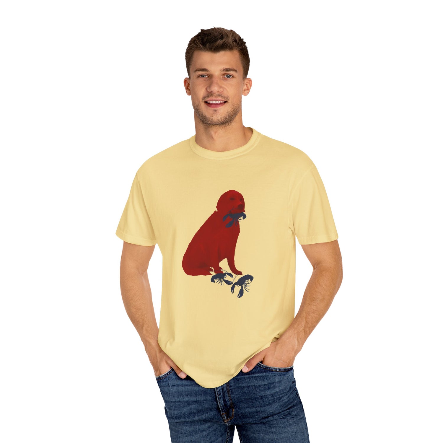 Patriotic Graphic T-Shirt Featuring Golden Retriever Design, Red White and Blue, 4th of July, Flag,  Unisex Tee for Casual Wear, Animal Lover Gift, Independence Day Celebration, [...]
