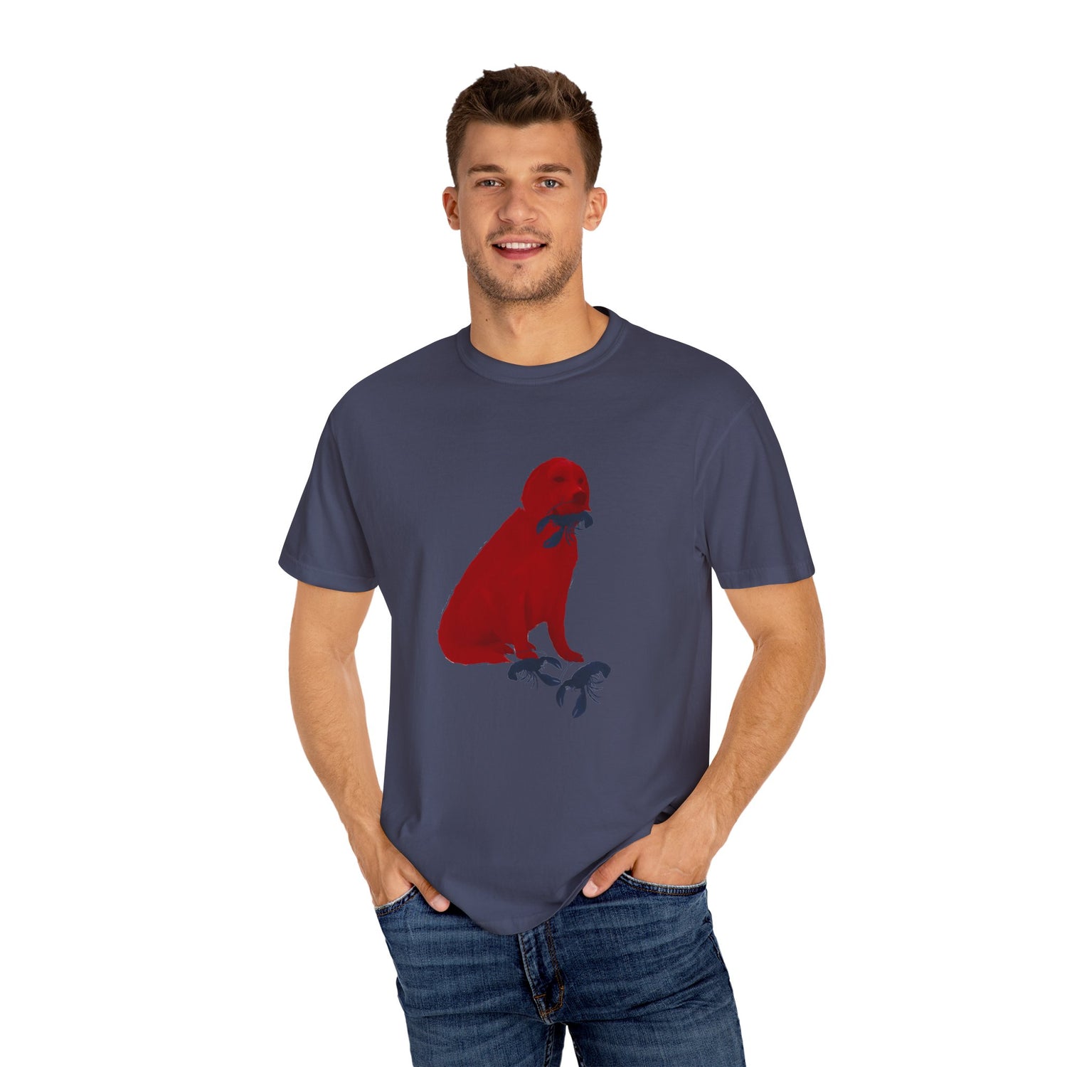 Patriotic Graphic T-Shirt Featuring Golden Retriever Design, Red White and Blue, 4th of July, Flag,  Unisex Tee for Casual Wear, Animal Lover Gift, Independence Day Celebration, [...]