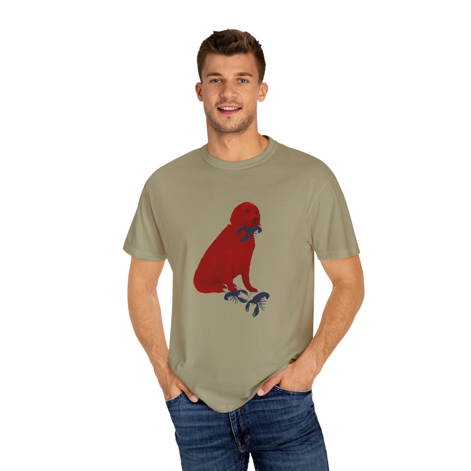 Patriotic Graphic T-Shirt Featuring Golden Retriever Design, Red White and Blue, 4th of July, Flag,  Unisex Tee for Casual Wear, Animal Lover Gift, Independence Day Celebration, [...]
