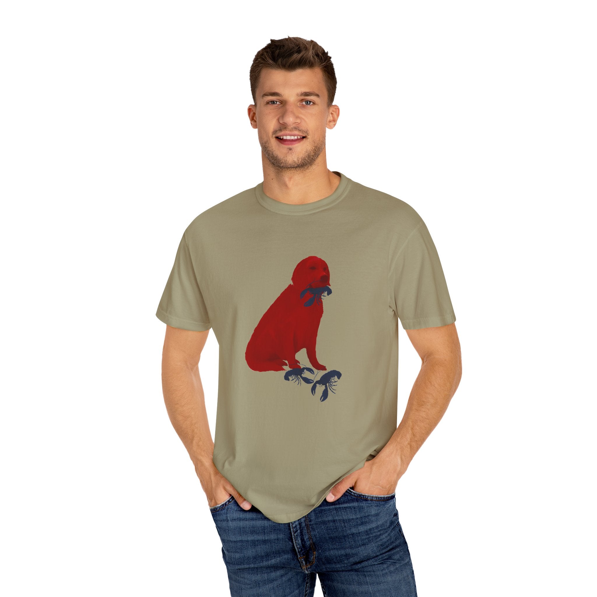 Patriotic Graphic T-Shirt Featuring Golden Retriever Design, Red White and Blue, 4th of July, Flag,  Unisex Tee for Casual Wear, Animal Lover Gift, Independence Day Celebration, [...]