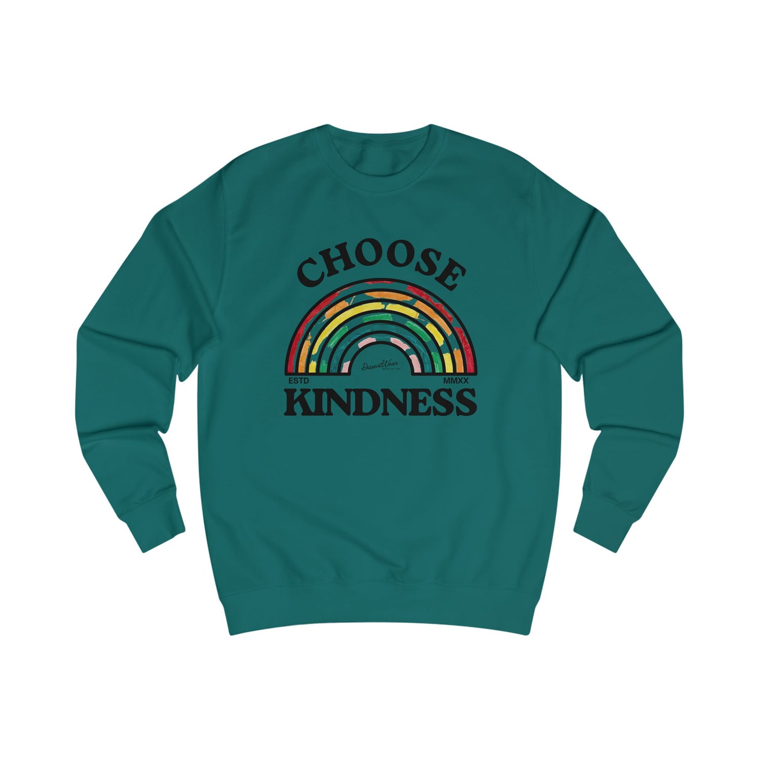 Choose Kindness Unisex Sweatshirt | Inspirational Gift, Cozy Layer, Rainbow Design, Positive Vibes, Fall Fashion