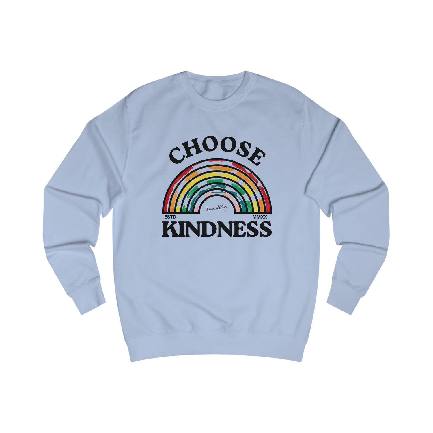 Choose Kindness Unisex Sweatshirt | Inspirational Gift, Cozy Layer, Rainbow Design, Positive Vibes, Fall Fashion