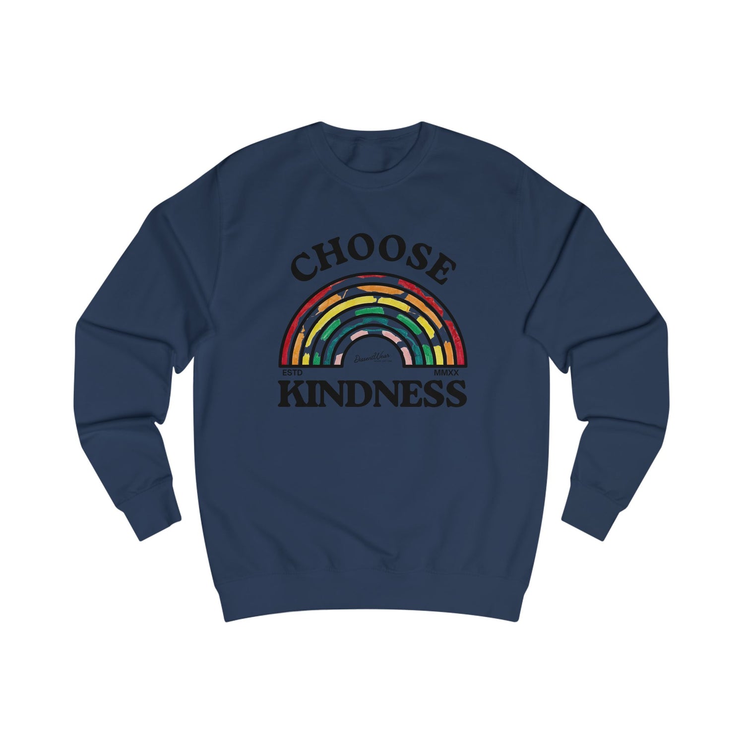 Choose Kindness Unisex Sweatshirt | Inspirational Gift, Cozy Layer, Rainbow Design, Positive Vibes, Fall Fashion