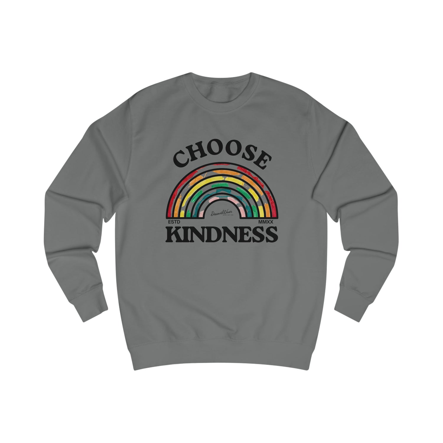 Choose Kindness Unisex Sweatshirt | Inspirational Gift, Cozy Layer, Rainbow Design, Positive Vibes, Fall Fashion