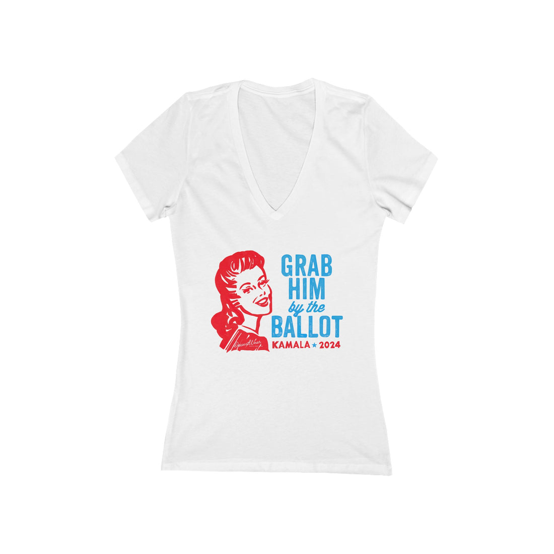 KAMALA GRAB TRUMP BY THE BALLOT V NECK