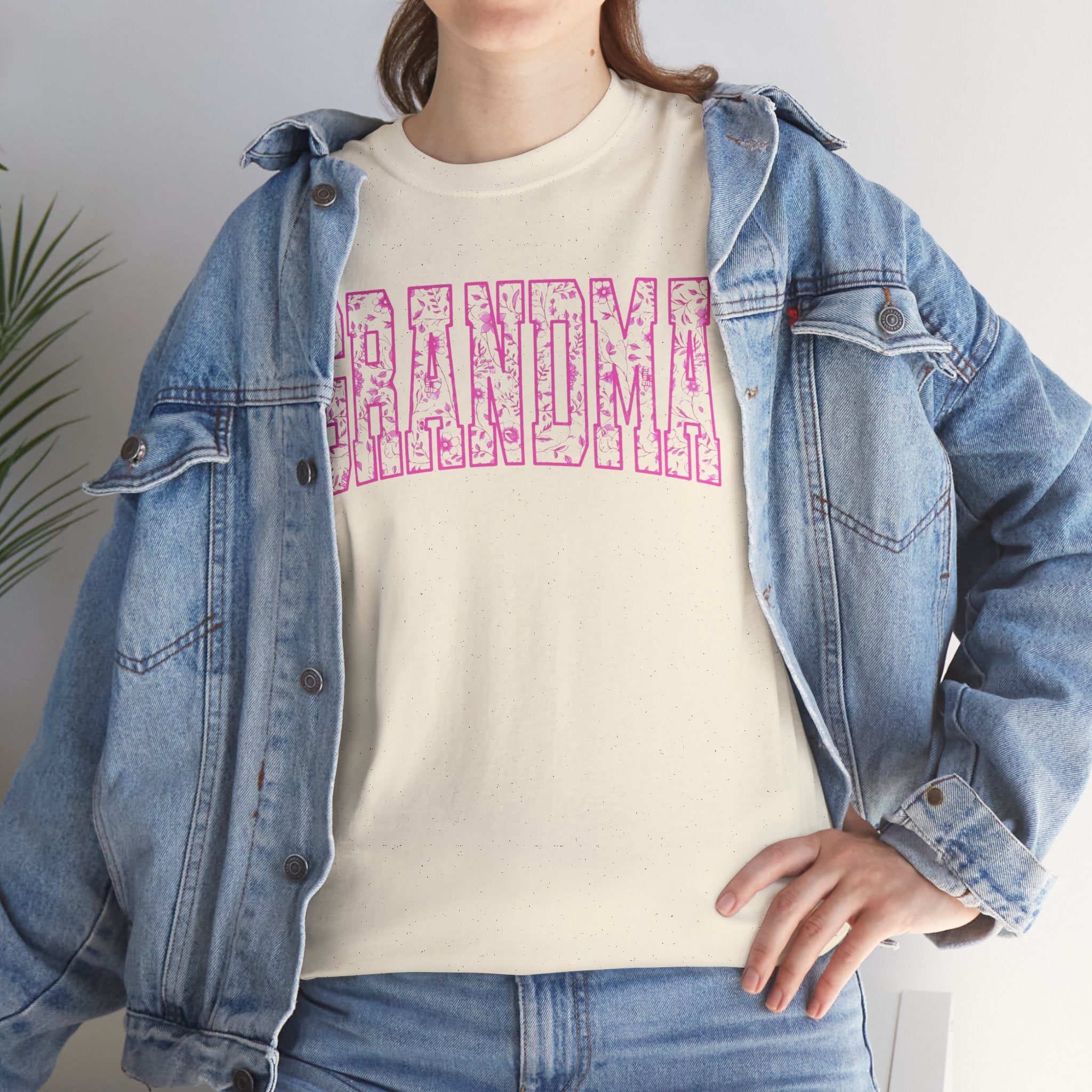 Grandma Tee, Heavy Cotton T-Shirt, Gift for Grandma, Mother&