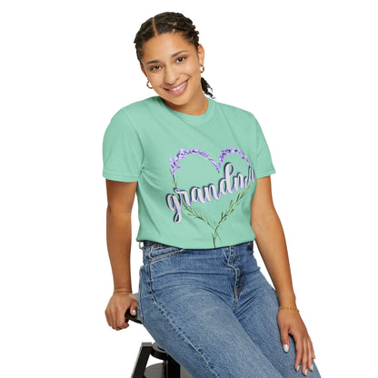 Grandma Purple Flower 3D T-Shirt, Gift for Grandmother, Mother&