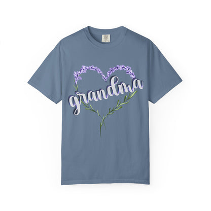 Grandma Purple Flower 3D T-Shirt, Gift for Grandmother, Mother&
