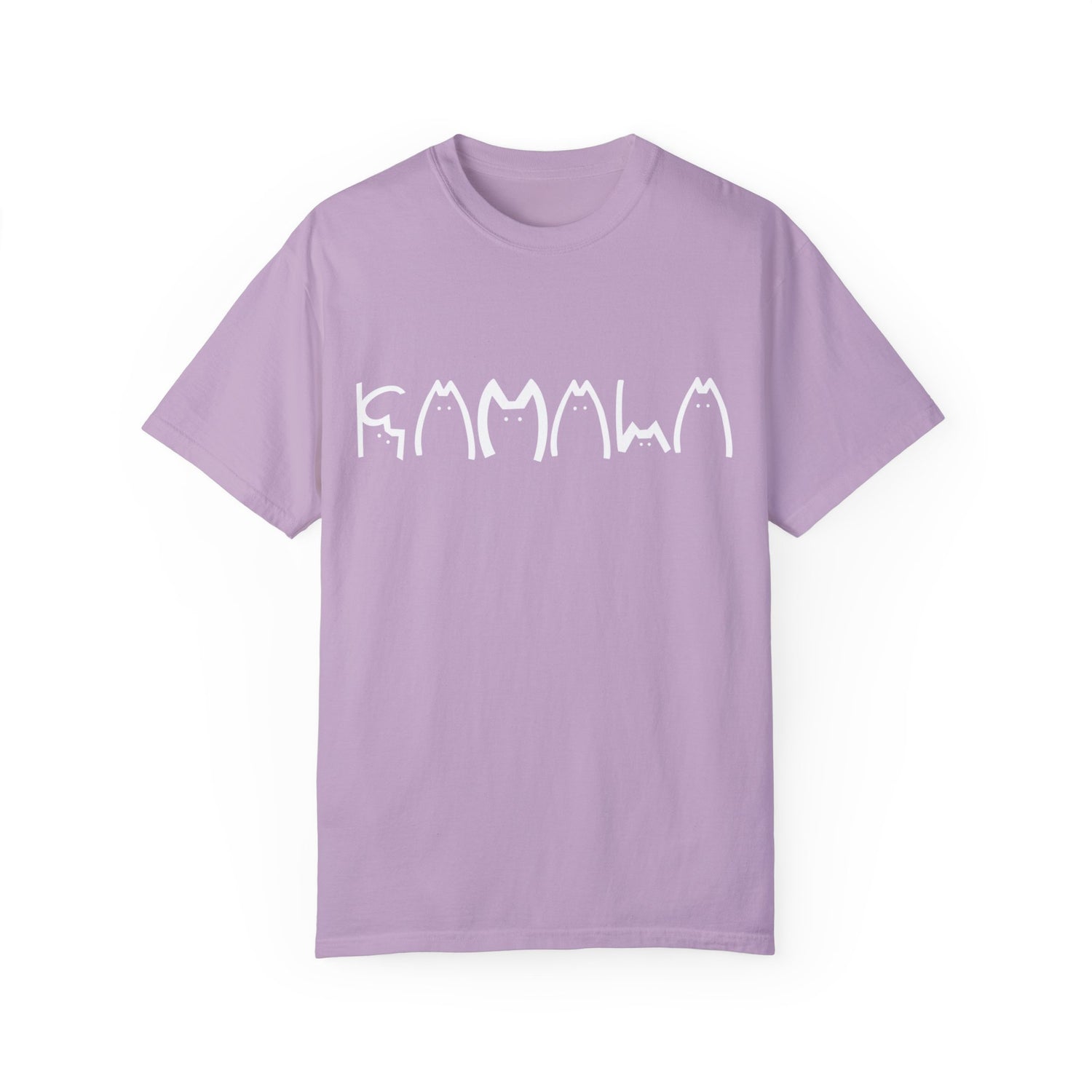 KAMALA in Cat Letters Garment-Dyed T-shirt