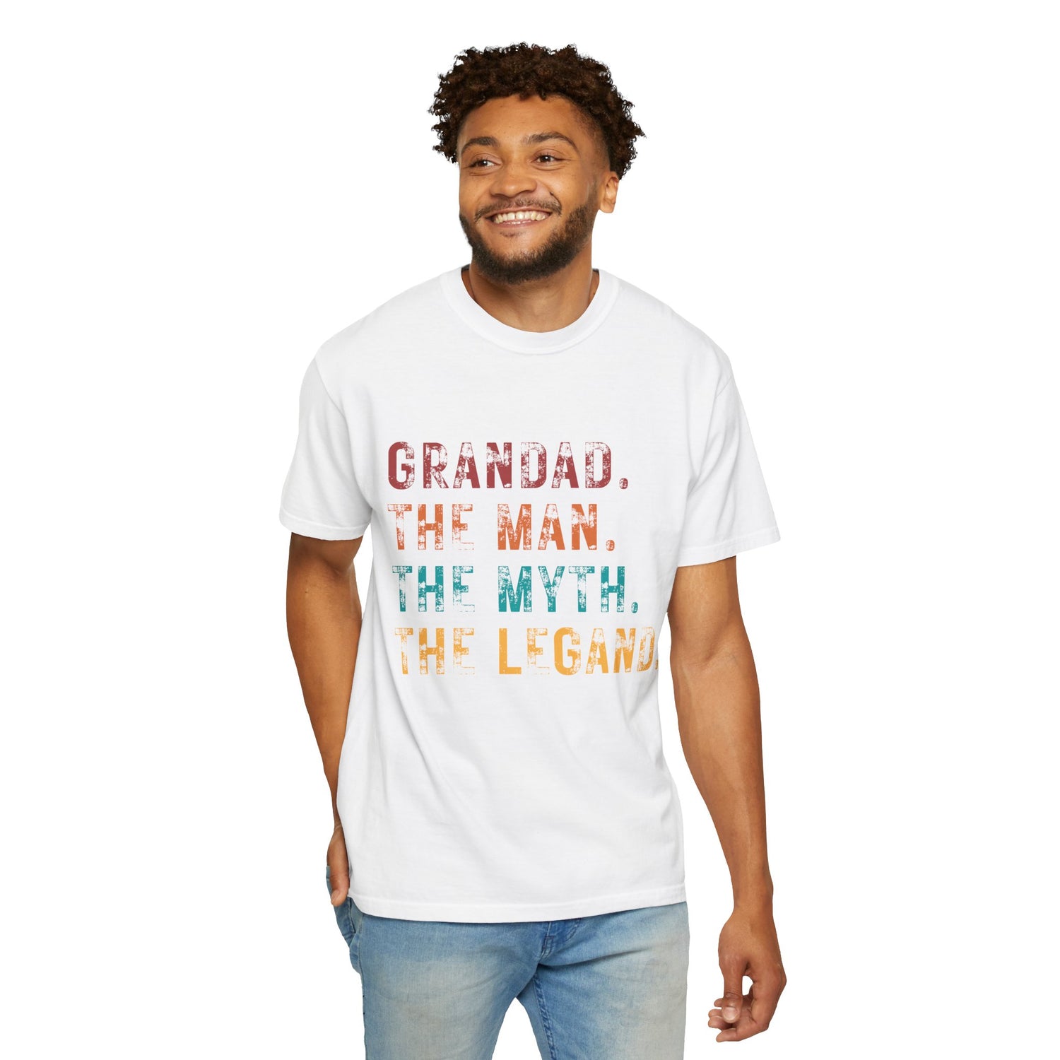 Grandad Tribute T-Shirt - The Man, The Myth, The Legend - Perfect Gift for Father&