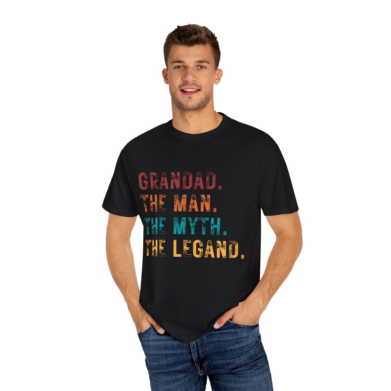 Grandad Tribute T-Shirt - The Man, The Myth, The Legend - Perfect Gift for Father&