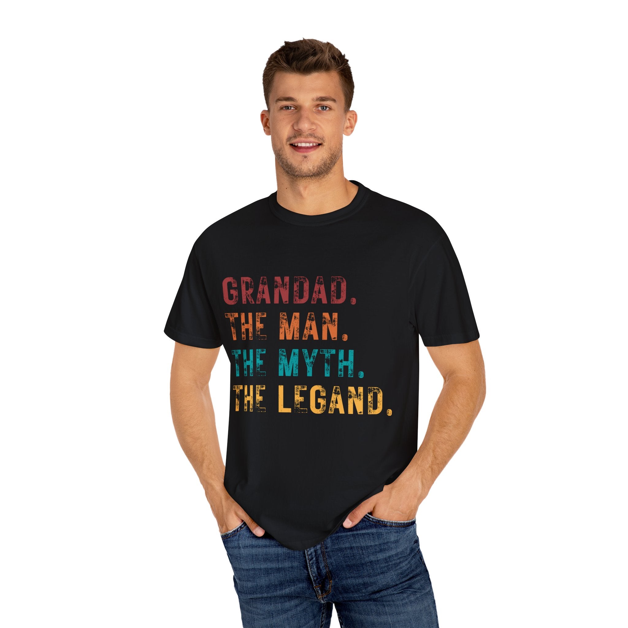 Grandad Tribute T-Shirt - The Man, The Myth, The Legend - Perfect Gift for Father&