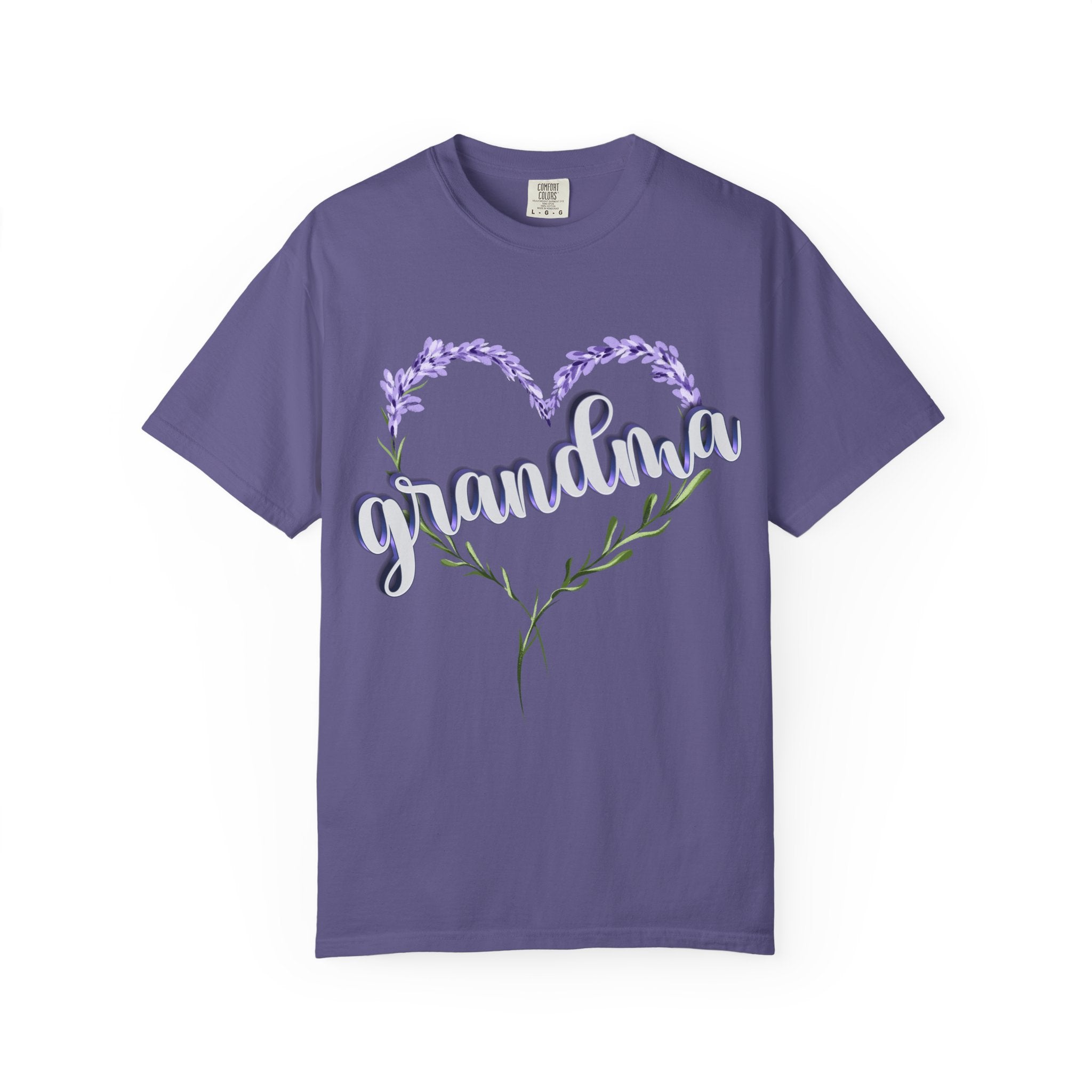 Grandma Purple Flower 3D T-Shirt, Gift for Grandmother, Mother&