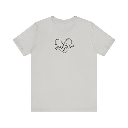 Grandma Trendy Heart Unisex Jersey Tee, Mother&