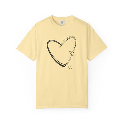 Hand Drawn Grandma Love Heart Unisex T-Shirt | Gift for Grandma | Casual Wear | Mother&