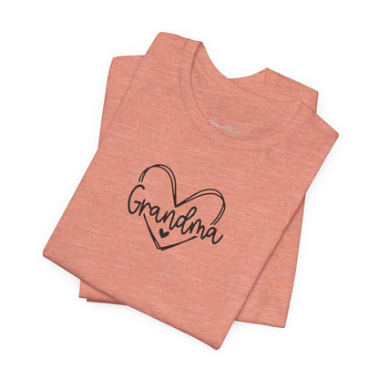 Grandma Trendy Heart Unisex Jersey Tee, Mother&