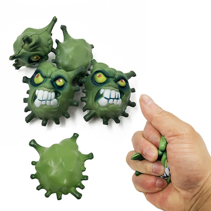 Virus Slow Rebound Squeeze Vent PU Toy Squishy Virus Creative Decompression Toy