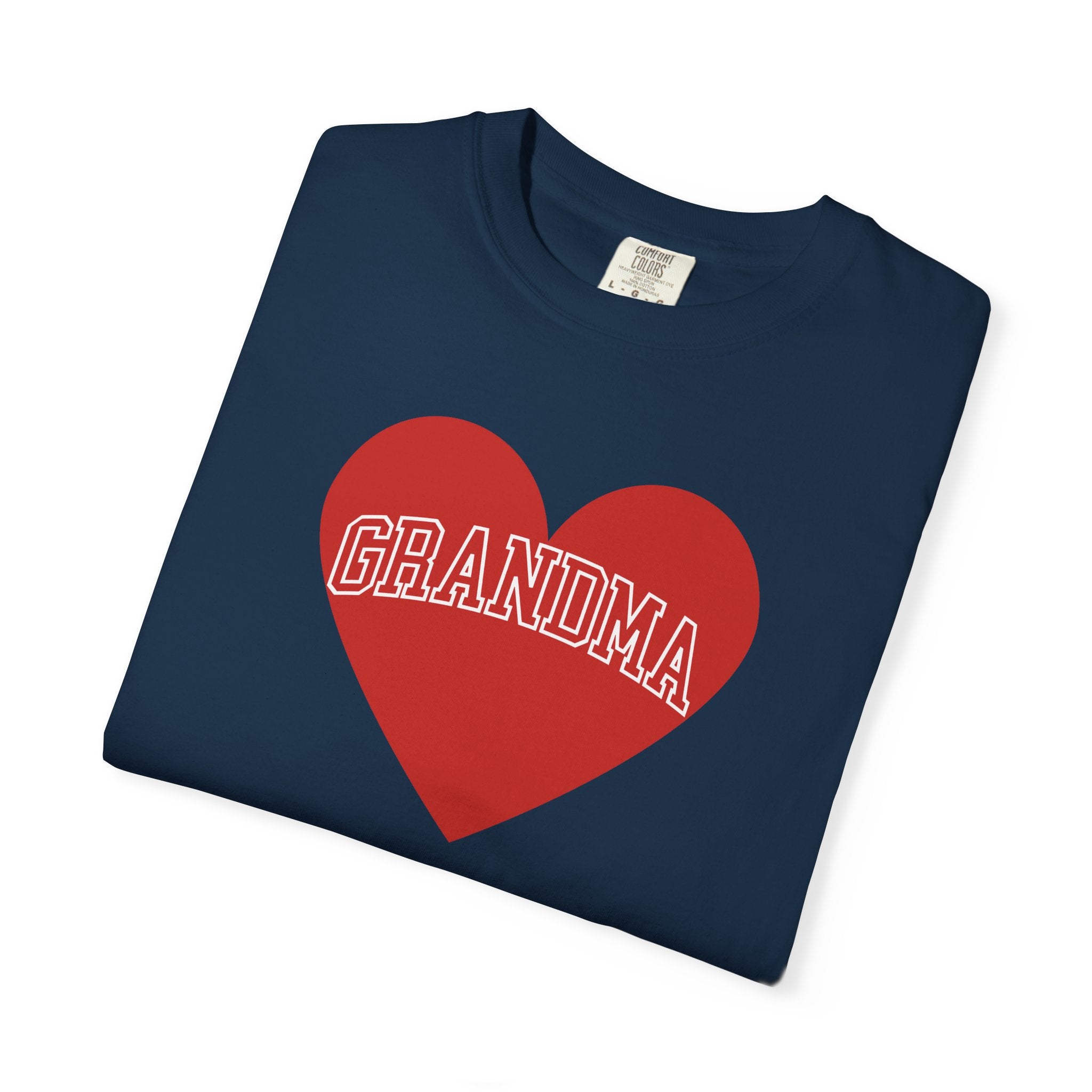 Heart &amp; Soul Love My Grandma T-Shirt, Unisex Garment-Dyed Tee for Grandparents, Birthday Gift, Mother&