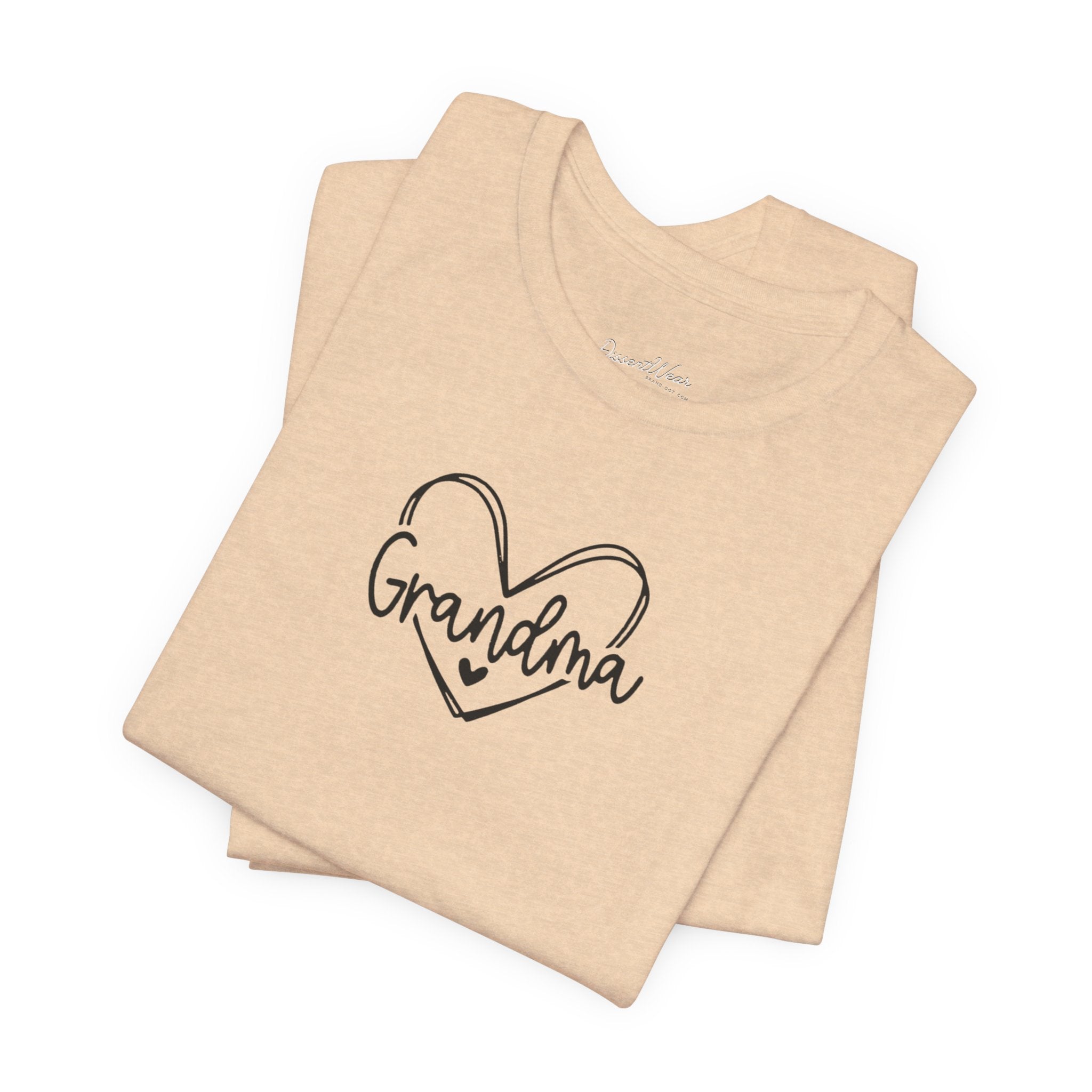 Grandma Trendy Heart Unisex Jersey Tee, Mother&