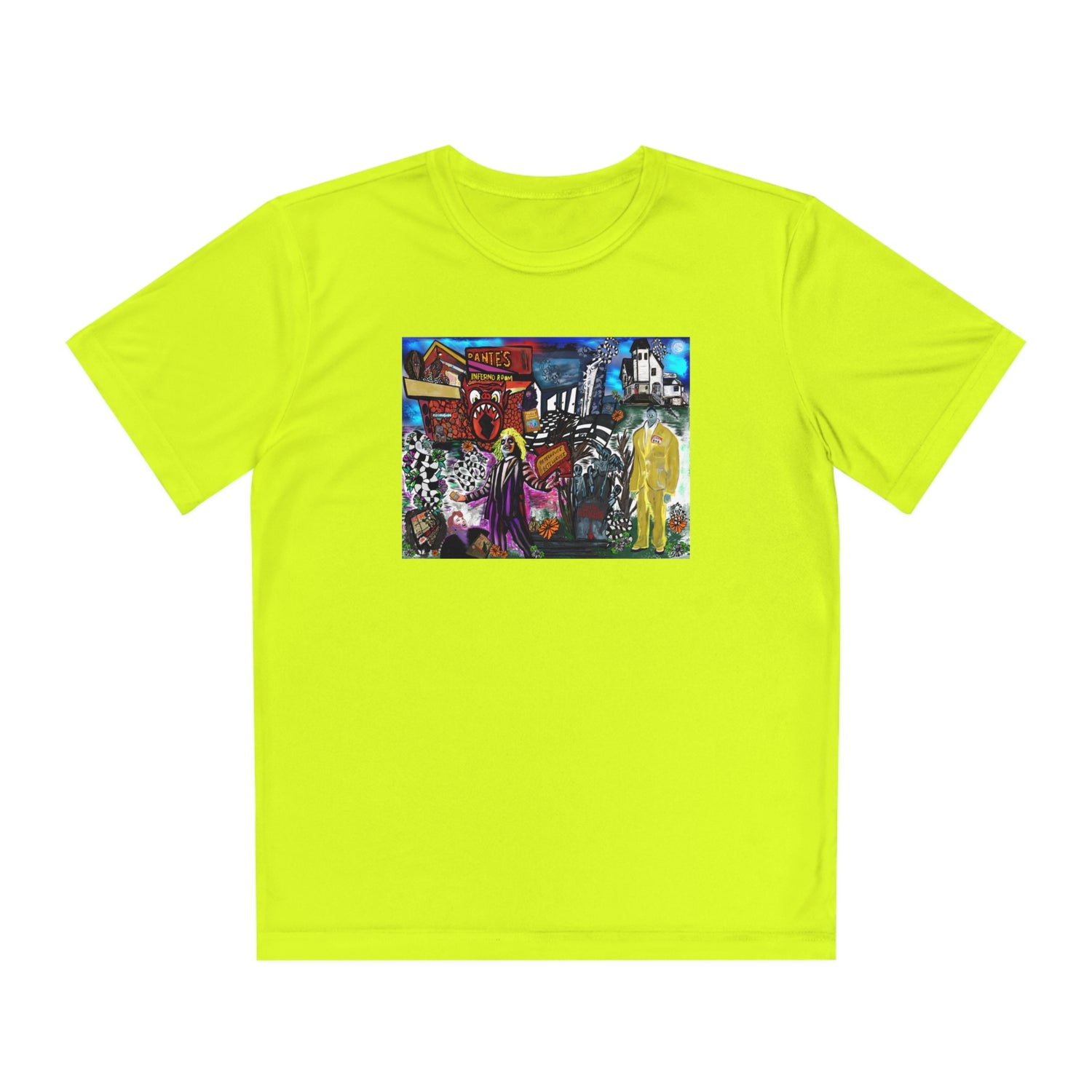 Youth Sport Tek Tee - Beetlejuice Hand Drawn Design