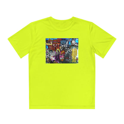 Youth Sport Tek Tee - Beetlejuice Hand Drawn Design